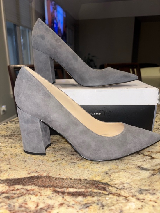 Nine West Shoes - Nine West Gray Heels NIB